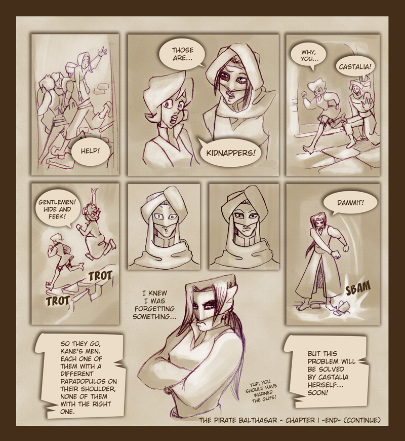 The Pirate Balthasar - funny comics, cartoon comics, comic, web comics, free online comic